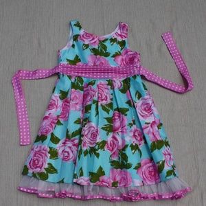 Girl's Floral Formal Dress